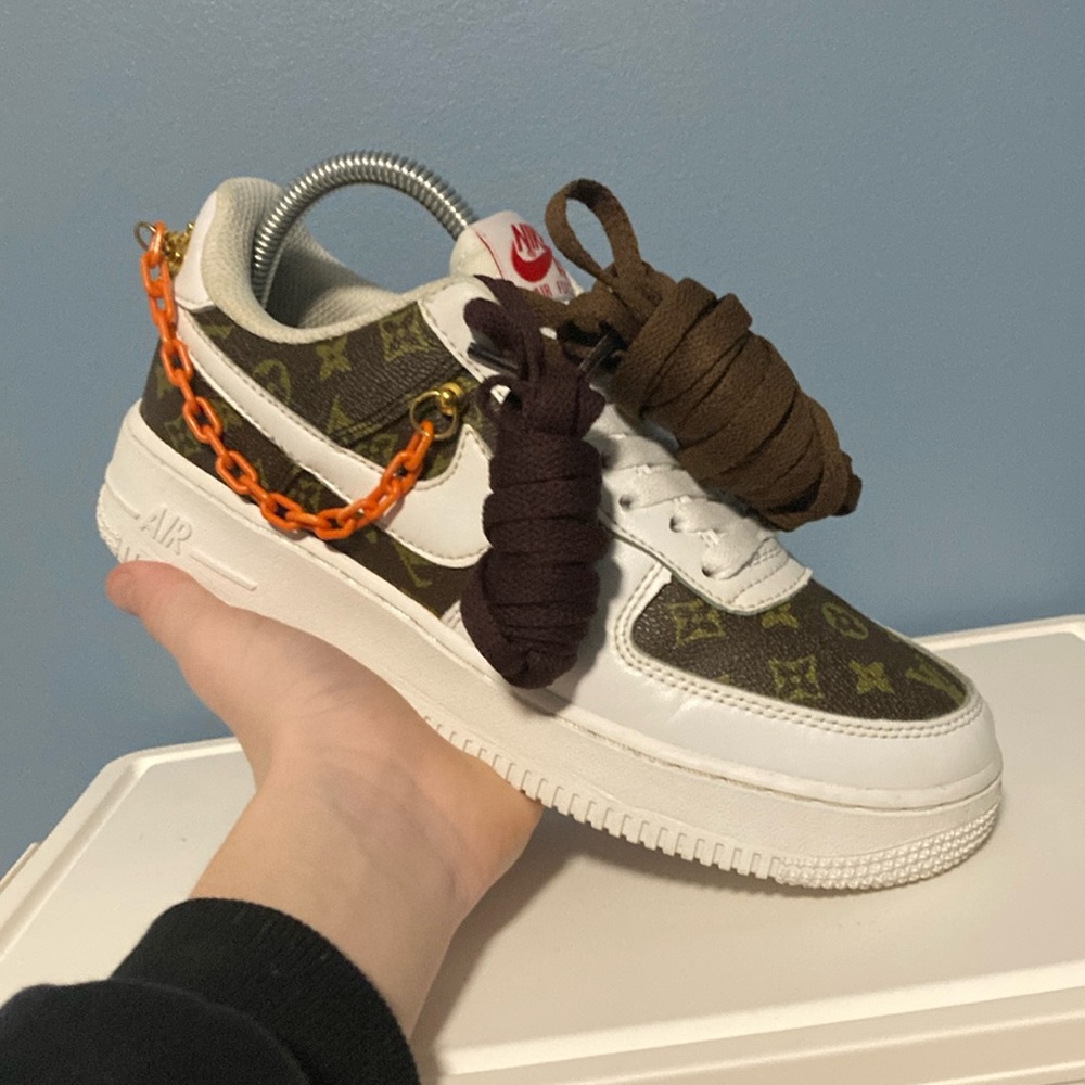 Size 7 - Custom Louis Vuitton Nike Air Force One